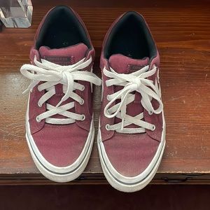 Boys Burgundy Converse shoes